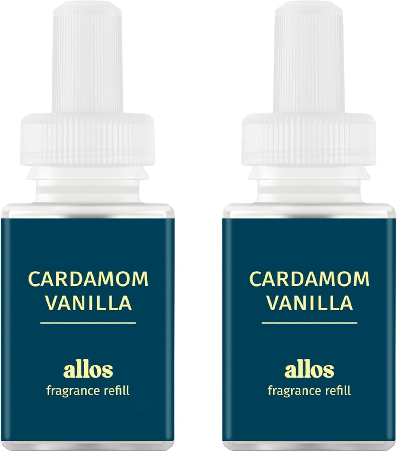 Pura and Allos - Fragrance Refill for Smart Home Air Diffusers - Aromatherapy Scents for Home - up to 120-Hours of Premium Fragrance per Vial - 2 Pack - Cardamon Vanilla (Sleep)