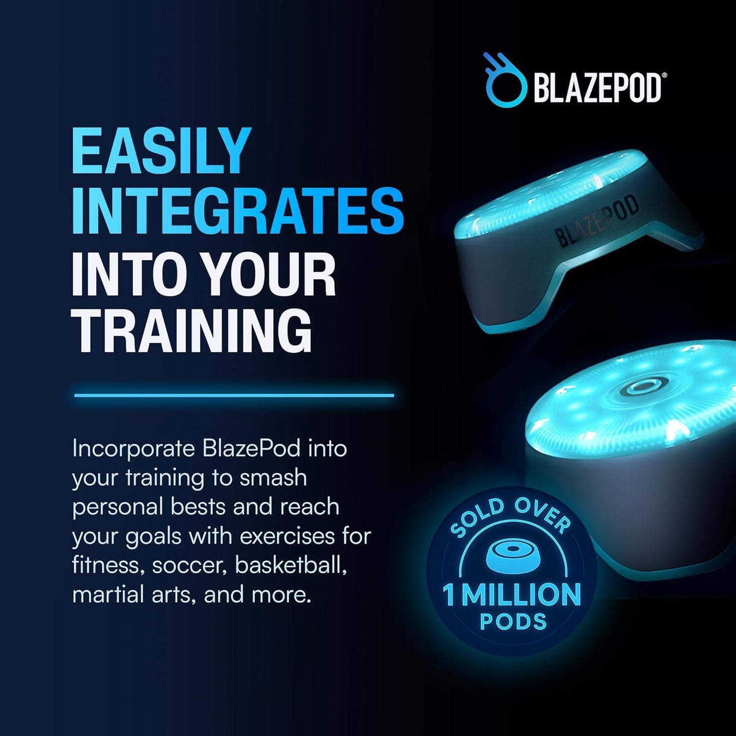 BlazePod Reaction Training Kit Smart Pods for Speed, Agility & Cognitive Drills - Pro-Level Training for Athletes, Trainers, Therapists & Coaches - App Access Included