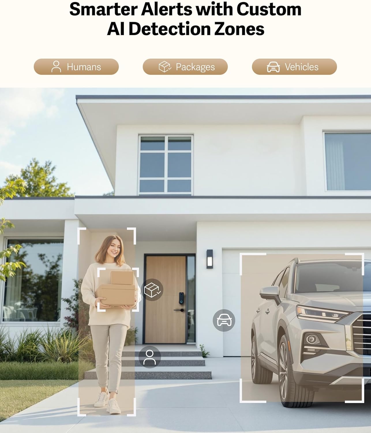 Lockin Veno Pro Smart Deadbolt Lock with 2K 180° Security Camera & Video Doorbell, AI Local Storage, Palm Vein & Fingerprint Keyless Entry, Front Door Smart Lock with Built-in Wi-Fi, App Control