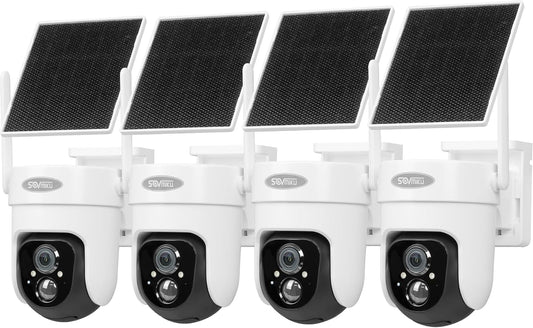 Vicohome 4CQ4G 2K AI Solar Security Camera Wireless Outdoor, Battery Powered Cam, Color Night Vision, Two Way Audio, Motion Detection, Easy to Setup, Audible Flashlight Siren, 180 Days Exchange Policy