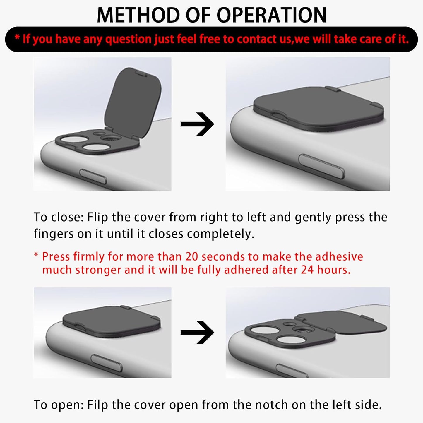 Front Camera Cover Compatible for 14 Pro/iPhone 14 Pro Max with Rear Lens Cover,Protect Privacy and Security But Not Affect Facial Recognition（2Pack）