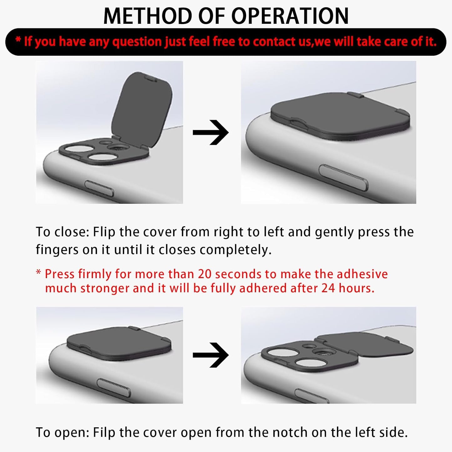 Front Camera Cover Compatible for iPhone 15/15 Plus with Rear Lens Cover,Protect Privacy and Security But Not Affect Facial Recognition（2Pack）-2025 Updated Version
