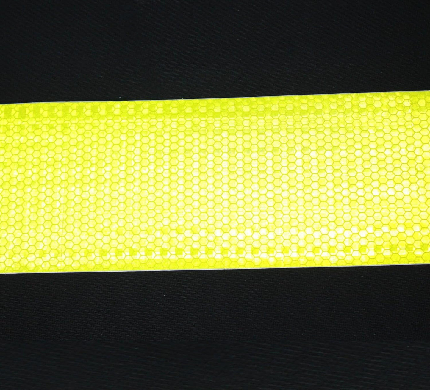 Fluorescent Yellow Reflective Tape Outdoor Waterproof 4 inch Wide, High Visibility Warning Safety Industrial Marking Tape (68 feet,3 Rolls)
