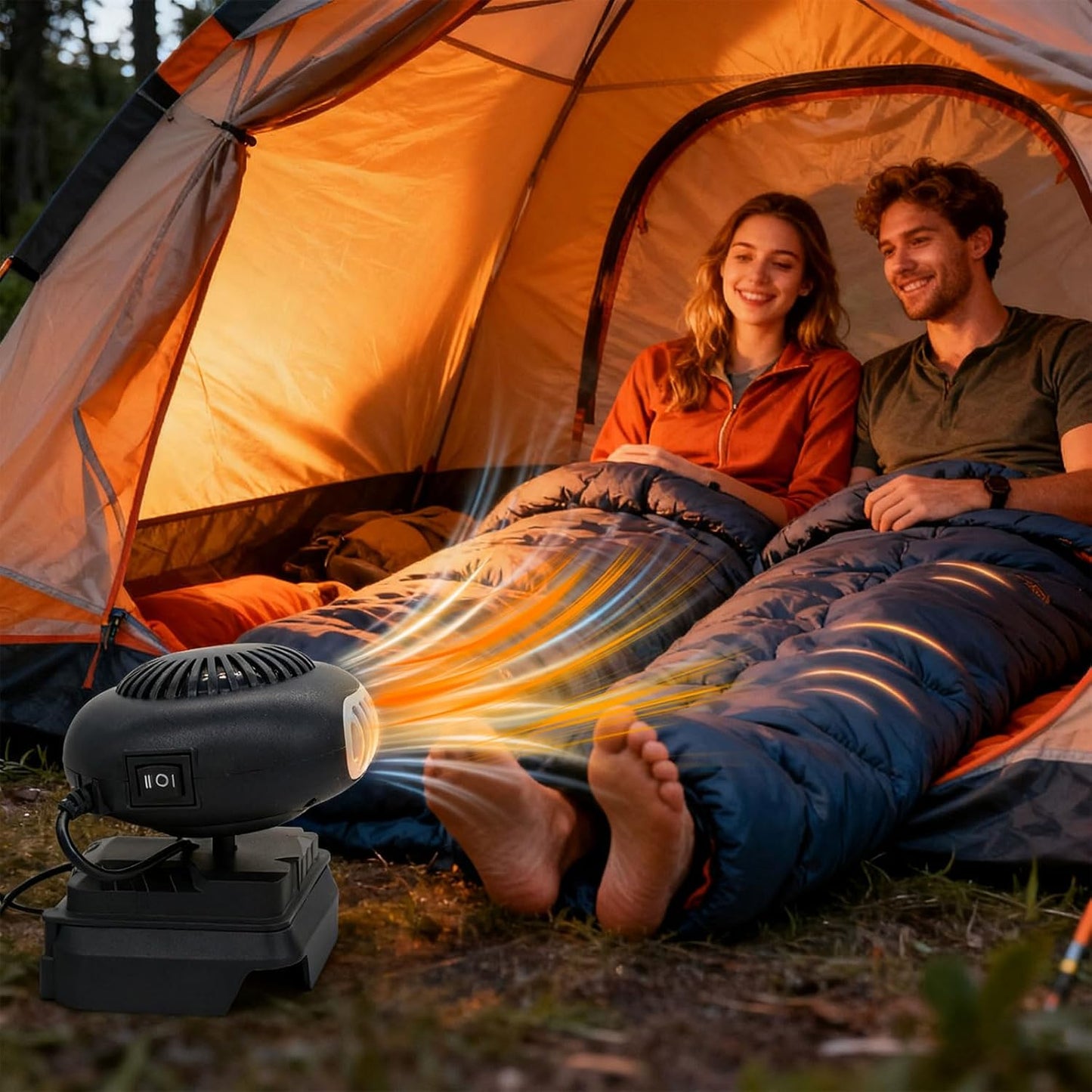 Battery Powered Heater, Portable Cordless Space Heater Battery Powered Heaters Electric Fan Heaters Fast Heating For Indoors Car Camping Tent Home Office Long Lasting Use