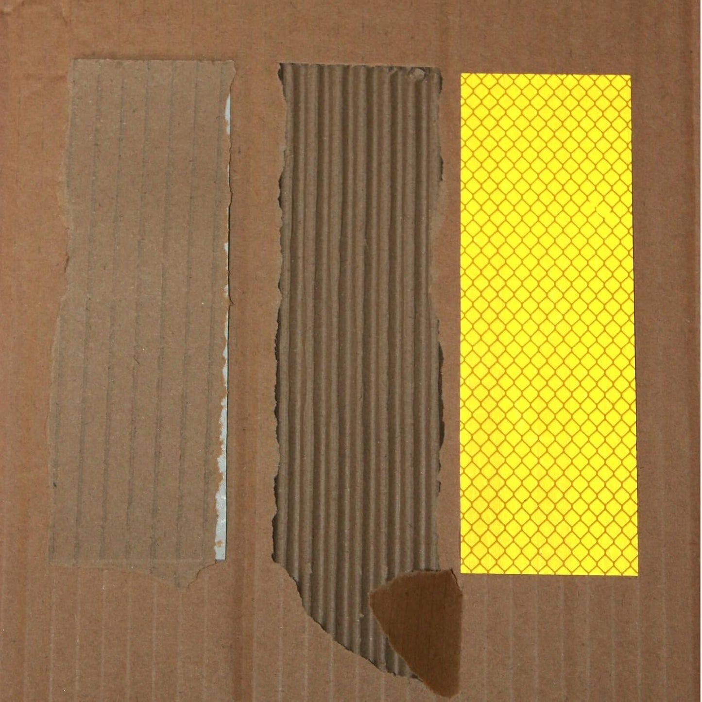 Non Fading Yellow Reflective Stickers 2 inch X 6 inch, Outdoor Waterproof High Visibility Warning Safety Adhesive Reflector Tape (20 Pcs)