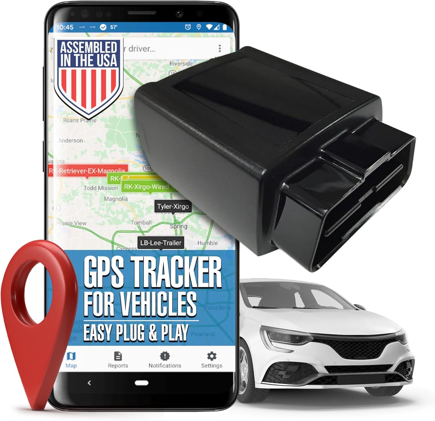 Plug & Play Small Hidden Car GPS Tracker Device - Discovery LTE OBD-2, Anti-Theft Car Security for Vehicles, Real Time Car GPS Auto Location Tracking (Subscription Required) by LoneStar Tracking