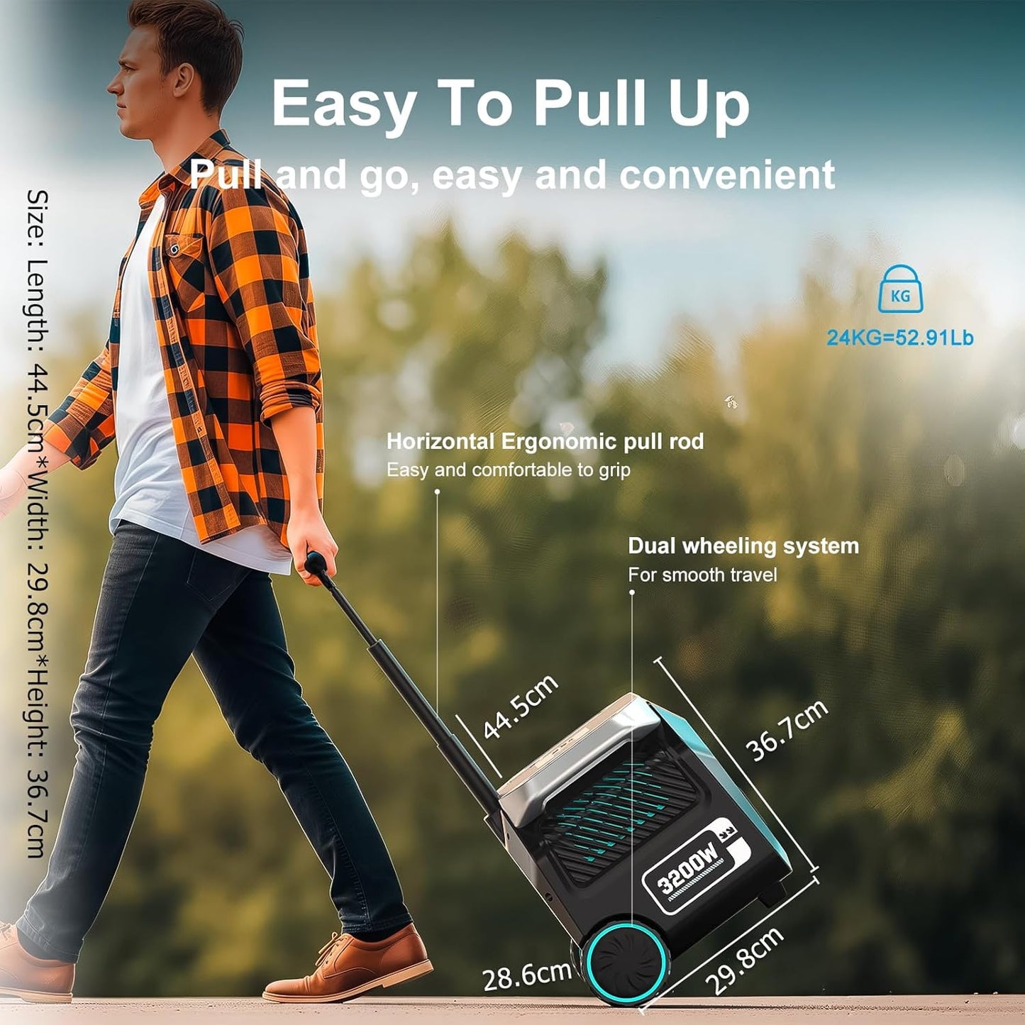 IEE 3200W Portable Power Station P3200, 2048Wh Solar Generator, 1800W AC Charging & 1000W Solar Charging, LiFePO4 Battery Power Station for Home Backup, Power Outage, Camping, RV, Emergencies