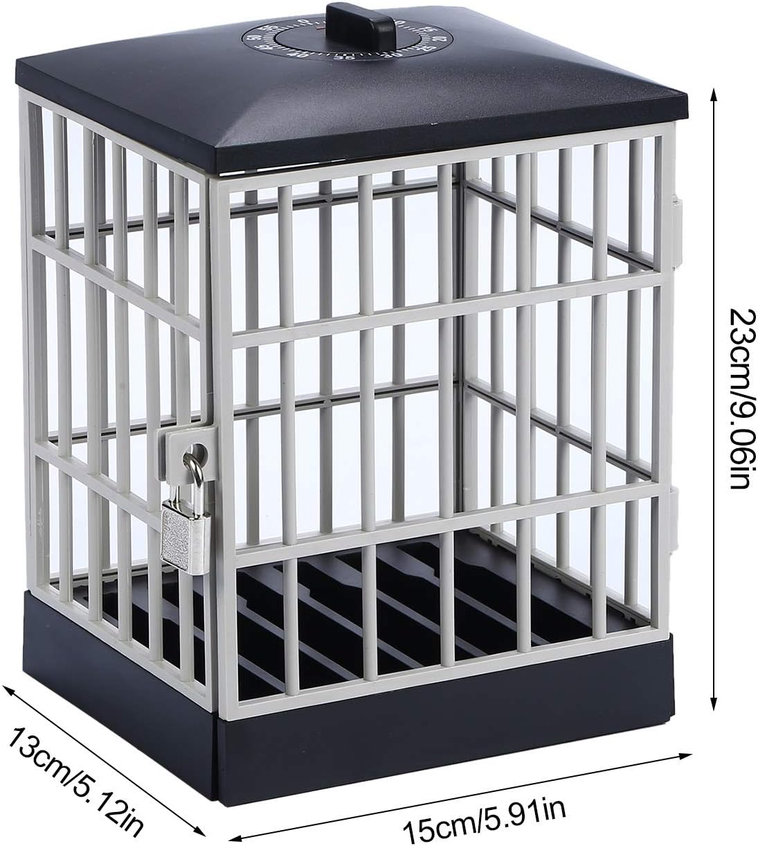 Phone Lock Box, Timer Control Cell Phone Jail with Security Lock Mechanism for Kids Homework Office Home Use, Holds 5 Mobile Phones (A)