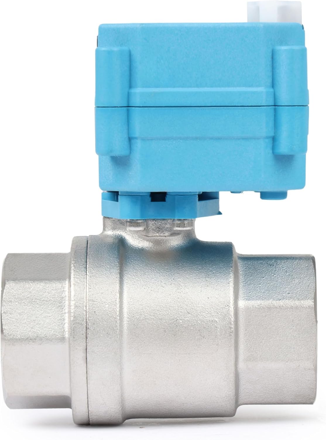 U.S. Solid Motorized Ball Valve - IP67 1inch Stainless Steel Ball Valve 110-230V with Waterproof Cover, Full Port, 2 Wire Auto Return, Normally Closed