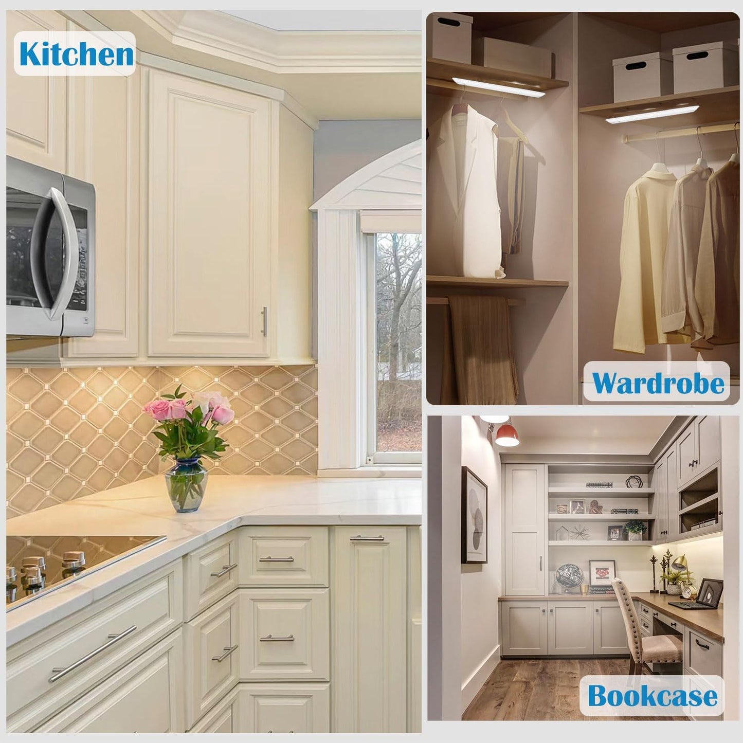 Ansen 48inch 26w 1720lm Hardwired Under Cabinet Lights, 5CCT 2700K-5000K, CRI 92+, R9 90+, UGR Lower Than 16, LED Dimmable Under Counter Lighting for Kitchen