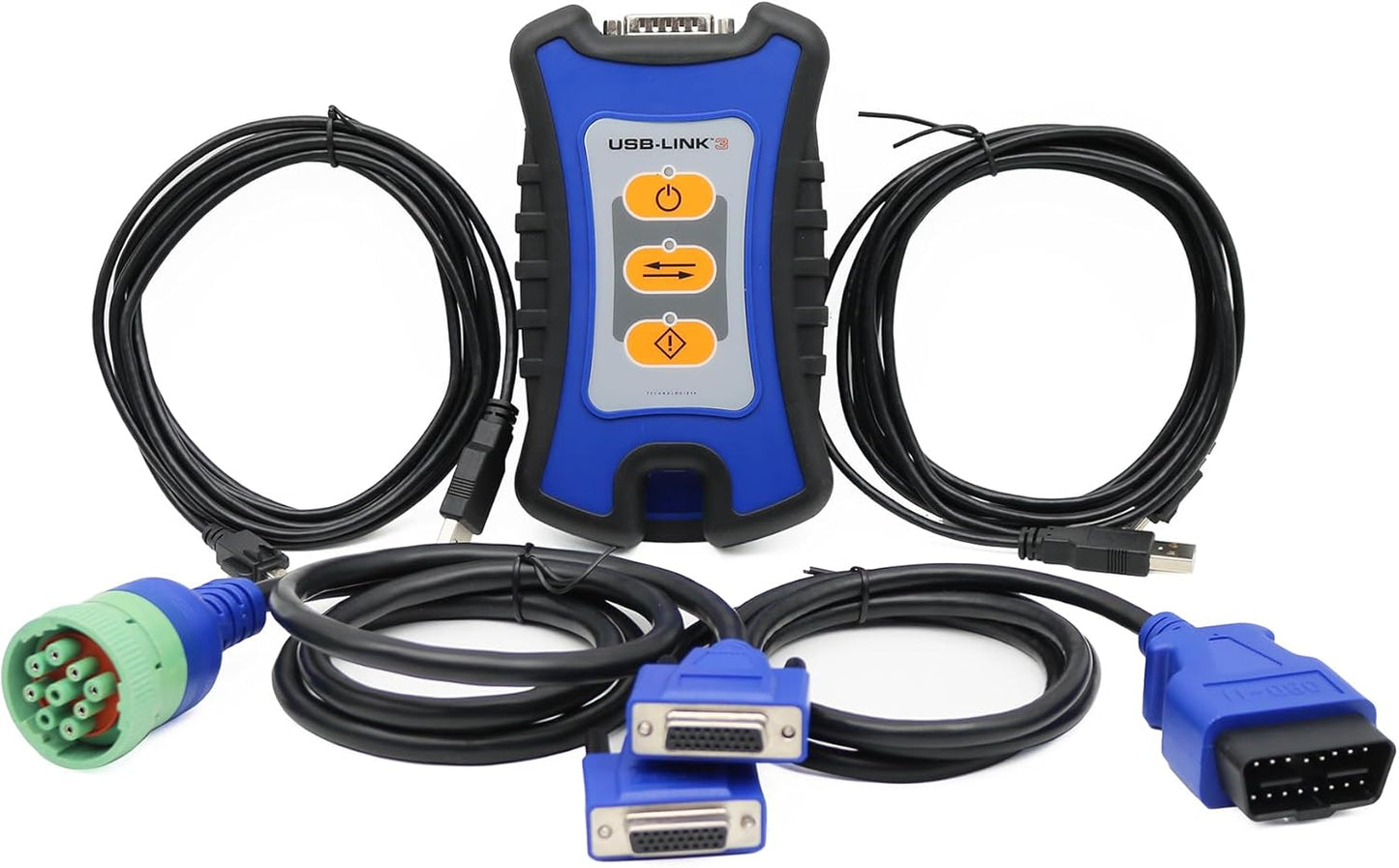 for Nexiq 3 121054 USB Link 3 Wired Edition Universal Truck Excavator Diagnostic Scanner Repair Info Database Plug & Play for Heavy Duty Diesel Engine Code Reader Tool (Nexiq 3)