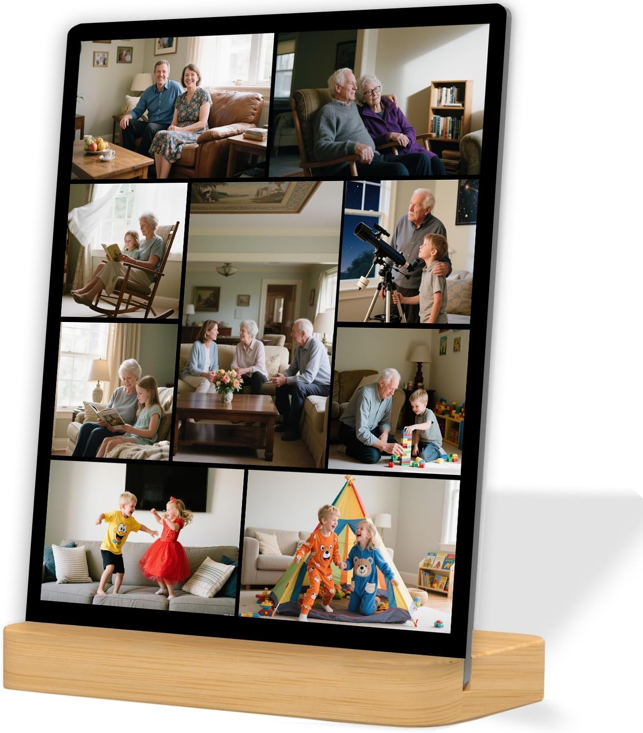 Custom Metal Photo Prints, Personalized Picture Frame with Your Photos, Customized Photo Gifts for Lovers, Couples, Family and Home Decor