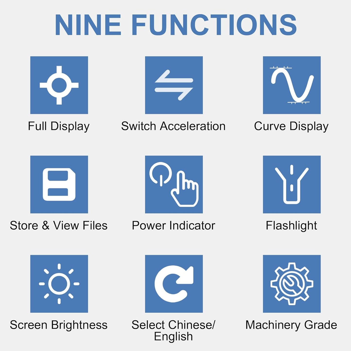 Digital Vibration Meter Vibrometer Handheld Vibration Analysis Equipment Acceleration Velocity Displacement Measurement for Moving Machinery