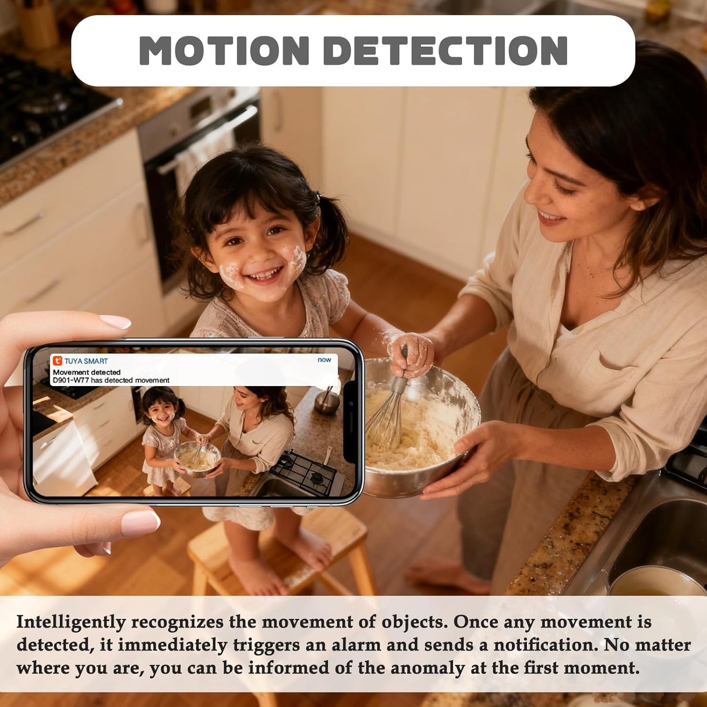 Smoke Detector Hidden Camera Wireless Spy Nanny Cam 1080P FHD WiFi Cameras with Real-Time View Motion Detection Night Vision for Home Indoor Security No Audio