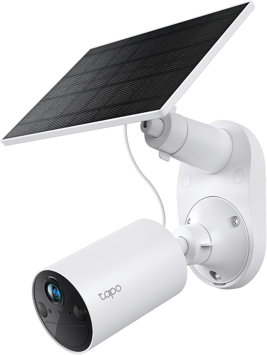 Tapo TP-Link 𝗧𝗮𝗽𝗼 SolarCam C402 Kit, Outdoor Battery Camera w/Solar Panel Base, Wireless, 1080P, Free Person Detection, SD/Cloud Storage, Color Night Vision, No Hub Needed, Works w/Alexa