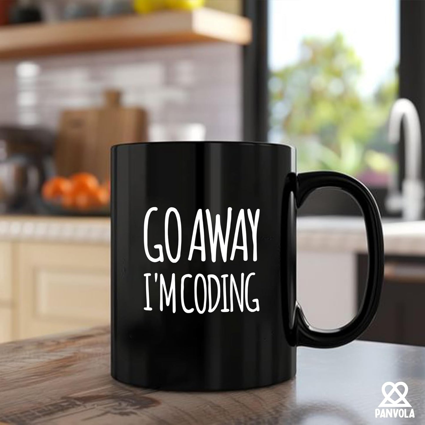 Go Away I'm Coding Coder Computer Programming Programmer Student Graduation Birthday Valentines Christmas Drinkware Novelty Coffee Ceramic Mug 11 oz Black