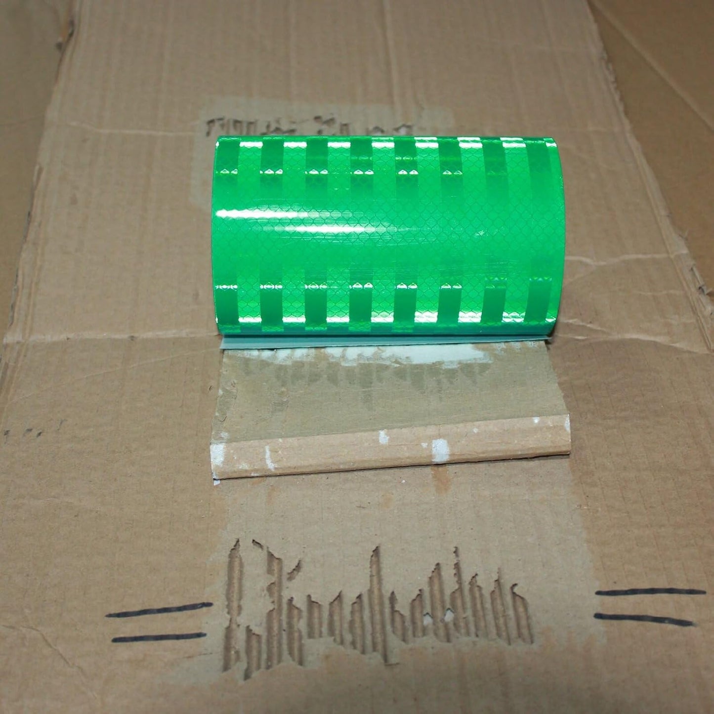 Non Fading Green Reflective Tape Outdoor Waterproof 6 inch, High Visibility Warning Industrial Marking Tape, Safety Stickers (11 feet)