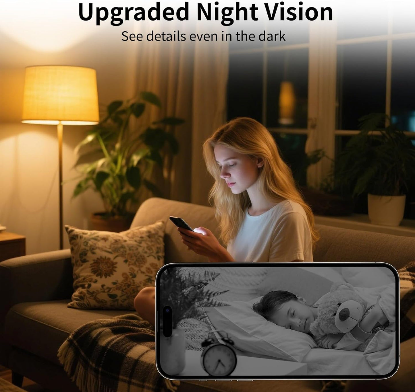 4K Mini Security Camera WiFi Wireless Camera Small Smart Portable HD Nanny Cam with Motion Detection Cloud & SD Storage Clear Night Vision Micro Cameras for Home Office Pet Baby Monitor Indoor/Outdoor