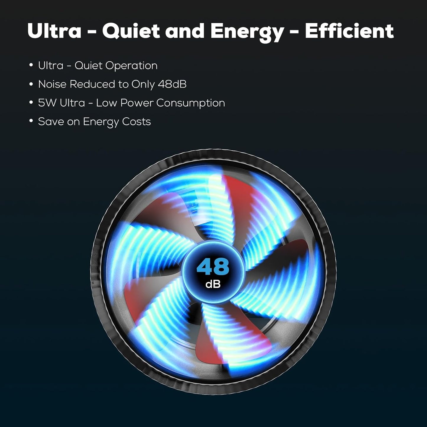 4 Inch Inline Duct Fan with Speed Controller –130 CFM, Ultra-Quiet 48dB, 5W Energy Efficient – for Grow Tents, Hydroponics, Attic, Greenhouse, Ventilation, Exhaust (4in Inline Fan)