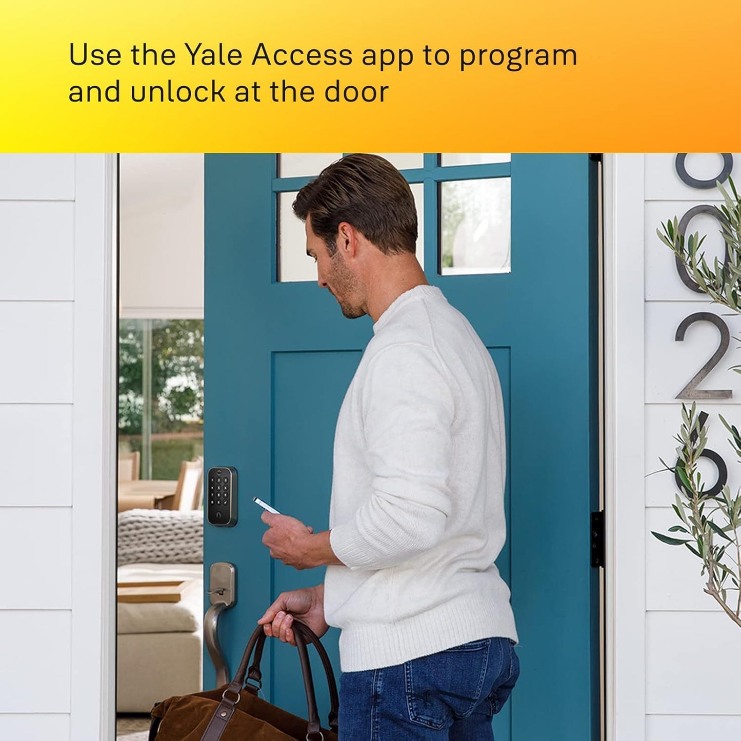 Yale Assure Lock 2 – Satin Nickel Smart Lock for Front Door with Keypad and Adjustable Entry Codes (No Wi-Fi) and Deadbolt – Secure Keyless Entry Door Lock, YRD420-BLE-619