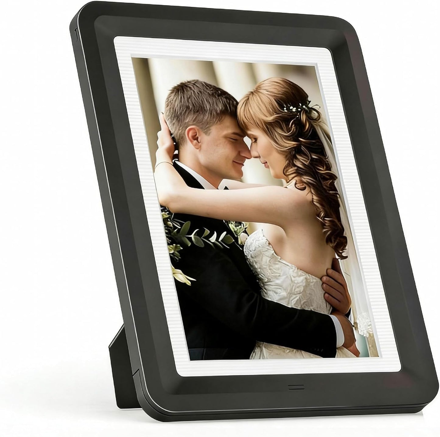Black 5x7 Picture Frame with Acrylic Front, ABS Frame for 5x7 or 4x6 Photos, Shatterproof UV-Resistant Tabletop Photo Frame, Vertical/Horizontal Display for Home Décor