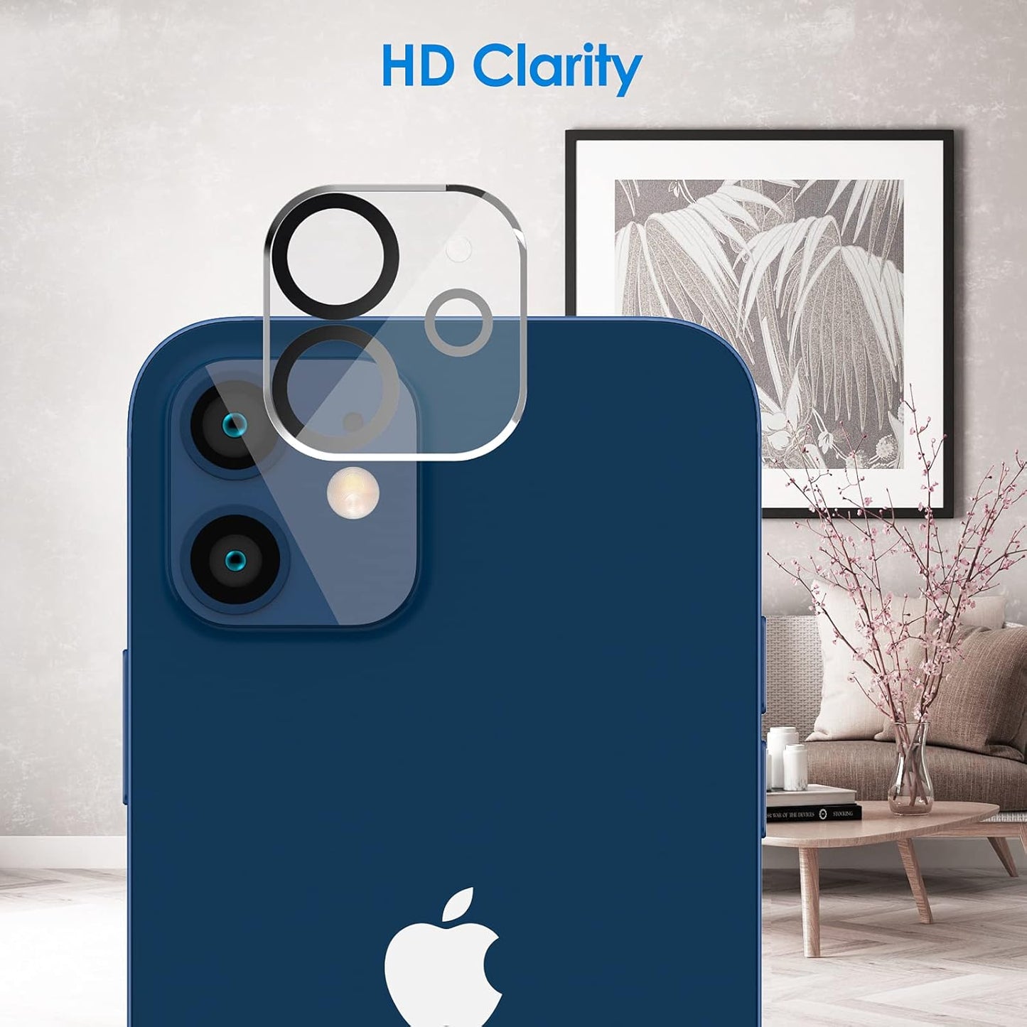 JETech Privacy Screen Protector for iPhone 12 6.1-Inch with Camera Lens Protector, Anti Spy Tempered Glass Film, 2-Pack Each