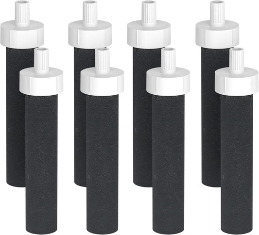 AQUA CREST Water Bottle Filter, Replacement for Brita® BB06, Brita Hard Sided, Stainless Steel and Plastic Bottle Filter, 8 Count