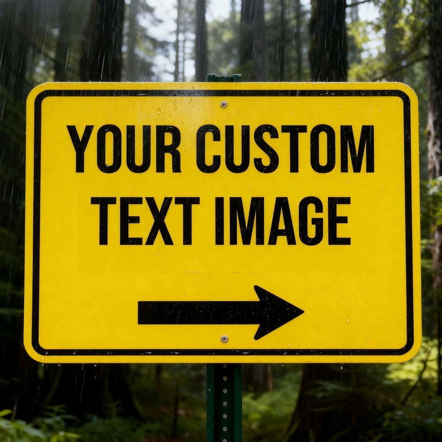 Custom Metal Sign, Personalized Signs for Business, Workplace, Home, 30x24 Inches, Engineer Grade Reflective Opion, Rust Free Aluminum, UV Ink Printing