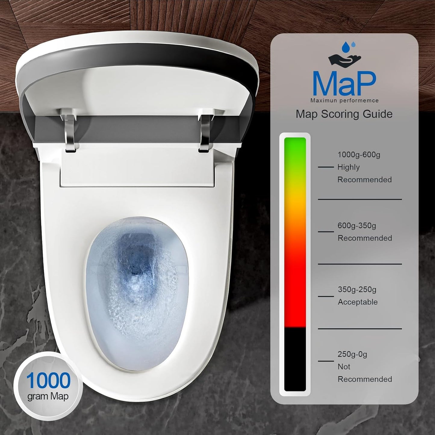 Smart Toilet with Built-in Tank and Pump-assisted Flushing, Foot Sensor Operation, Heated Seat, Dryer, Multiple Cleaning Modes, Digital Display (ST-PRO)