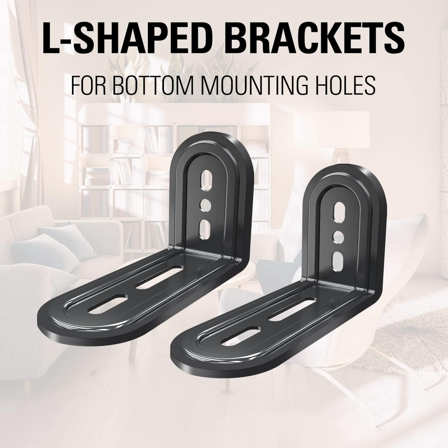 Mounting Dream Soundbar Mount Fits Most Sound Bars Up to 15 lbs, Mounting Soundbar Above or Under TV, Sound Bar Mounting Brackets for TV, Sound Bar Mount with Detachable Extension Plates MD5422