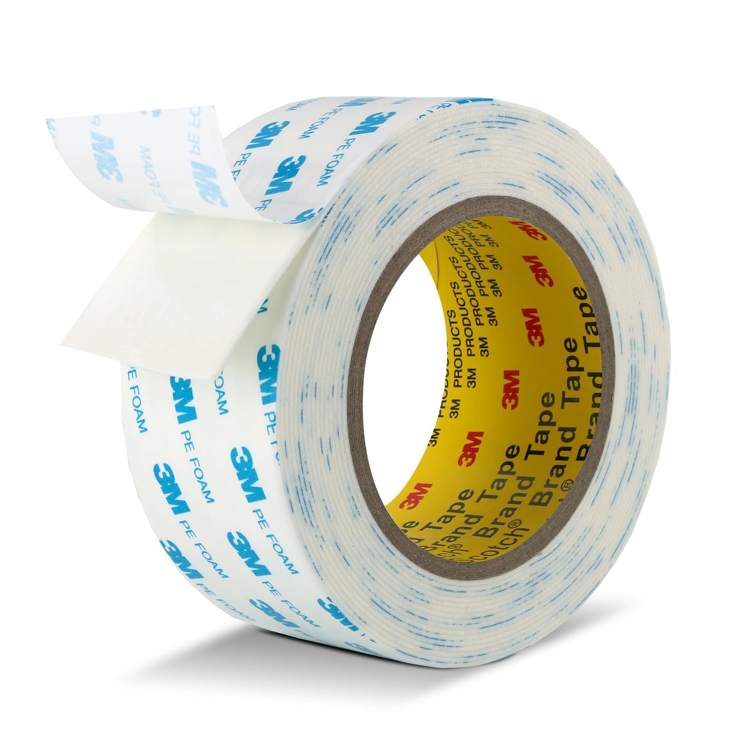 Double Sided Tape Strong Foam Tape 2" x 18Ft Made of 3M Heavy Duty Mounting Tape Waterproof PE Foam Adhesive Strips for Posters Alarm Sensors Window Shades and Other Home Office Deco