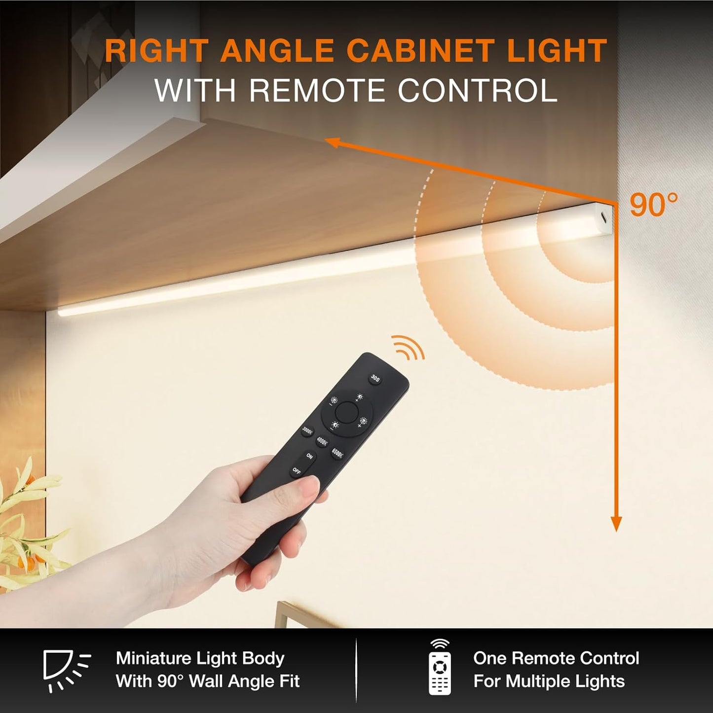 Under Cabinet Lights Remote Control,2 Pack Magnetic Dimmable Closet Lights,USB Rechargeable Wireless LED Shop Light,Ceiling Under Counter Lights for Kitchen, White, 60CM