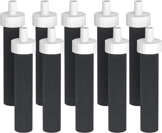 AQUA CREST Water Bottle Filter, Replacement for Brita® BB06, Brita Hard Sided, Stainless Steel and Plastic Bottle Filter, 10 Count