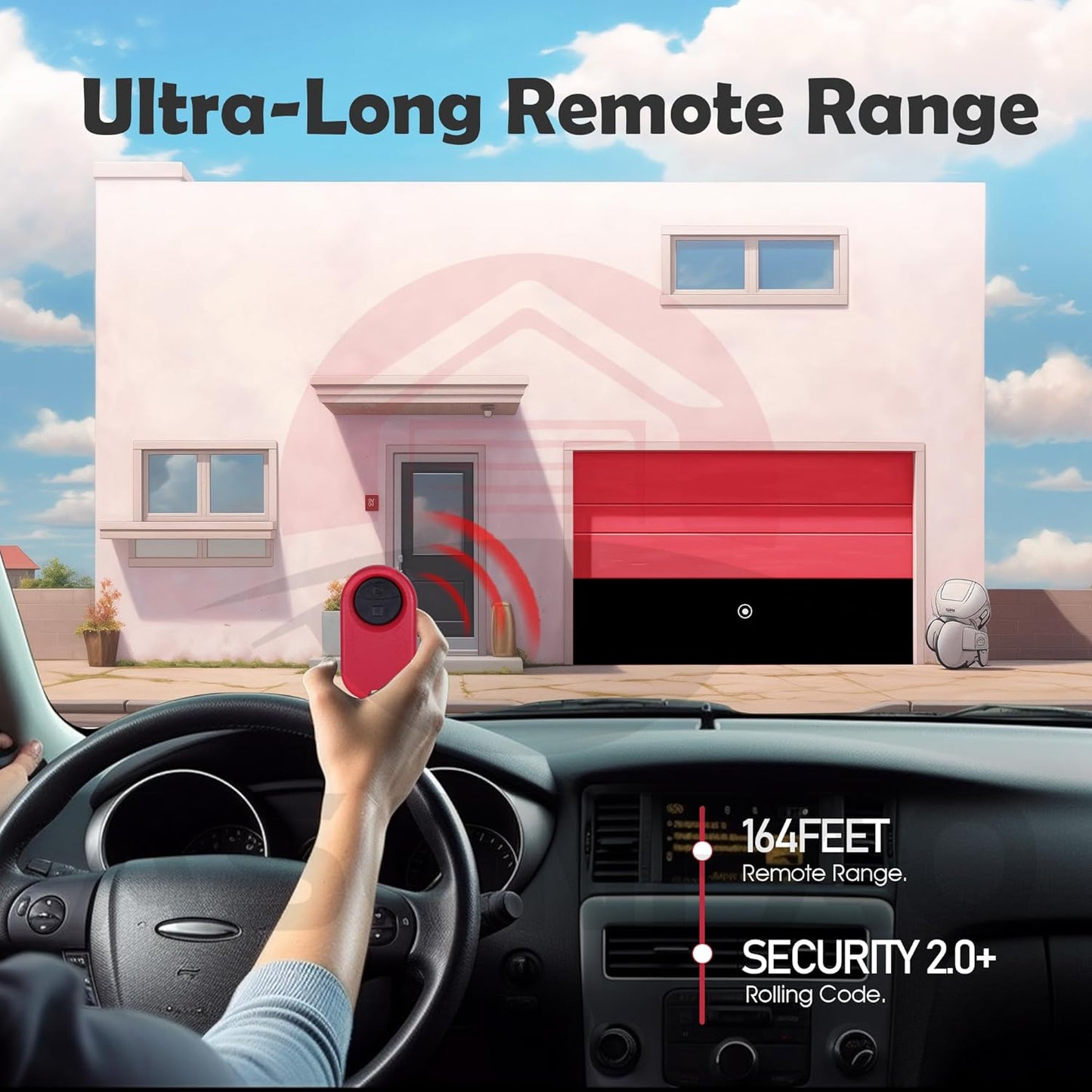LiftMaster 374UT 2-Button Mini Universal Garage Door Opener Remote - Pack of 2【3-Year-Warranty】