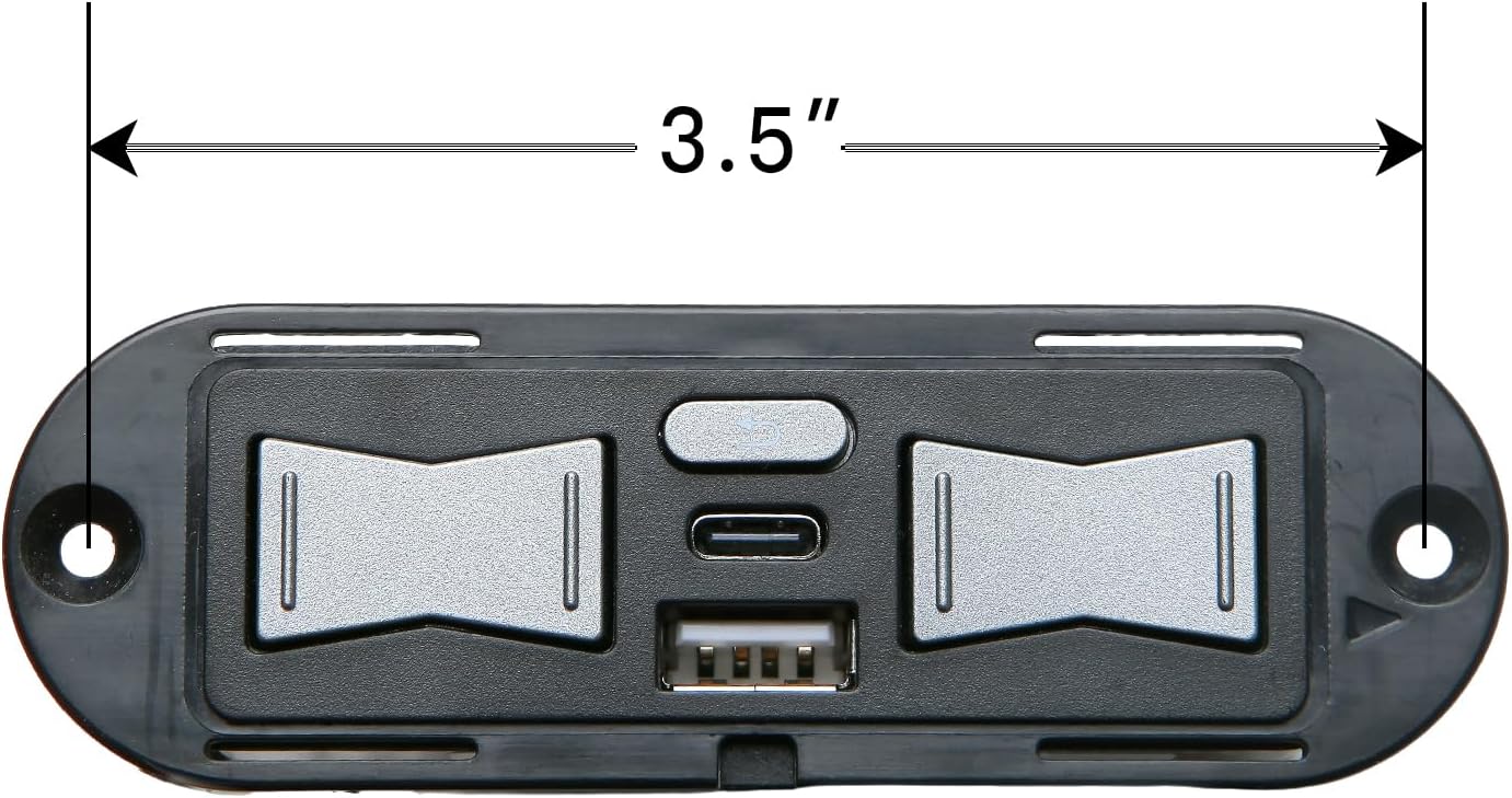 Uetmulik Recliner Emomo USB Type A and C Port 5 Button 5 Pin Hand Control Model HX90HU2 for Lift Chair