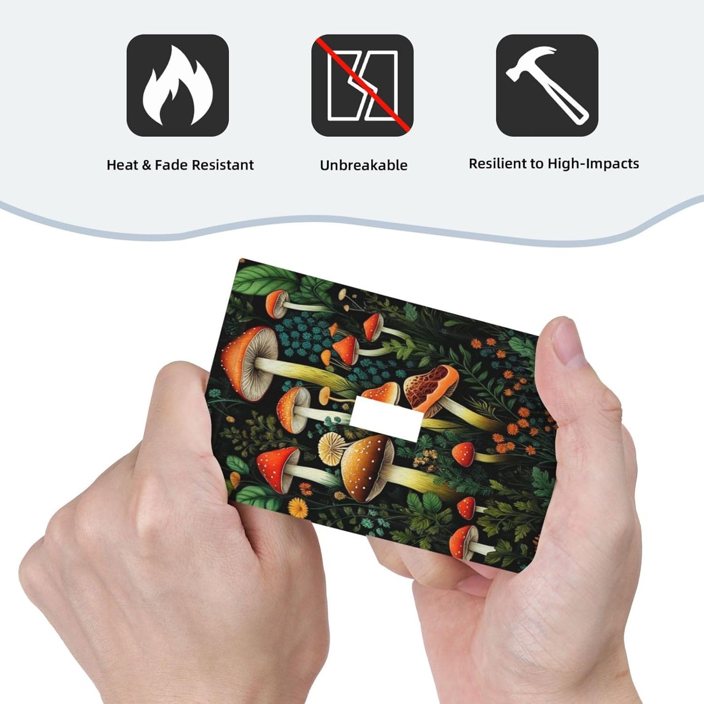 Decorative Light Switch Plate Covers Boho Red Mushroom Green Leaf Plants Floral 3 Gang Wall Plate Switch Cover Plate Triple Toggle Jumbo Electrical Faceplate for Bedroom Home Decor