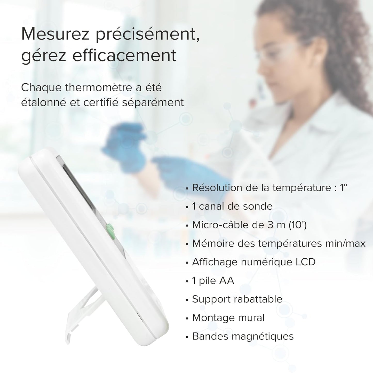 Traceable® Digital Thermometers with Calibration (Bottle Probe)