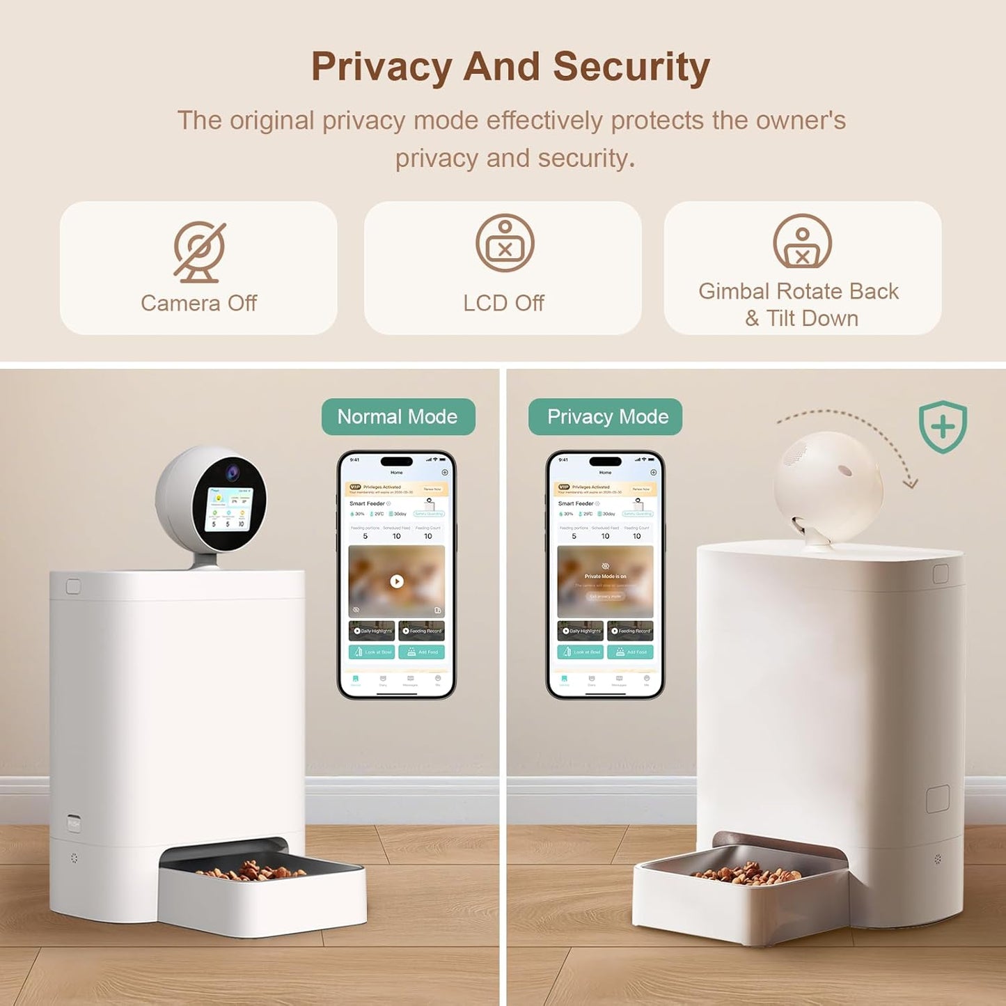 Automatic Cat Feeder with Camera 360°, 2K HD Pet Feeder with Night Vision & 2-Way Audio, Smart APP Control, AI Smart Cat Feeder, Up to 16 Meals/Day, 5.5L Timed Food Dispenser for Cats & Dogs