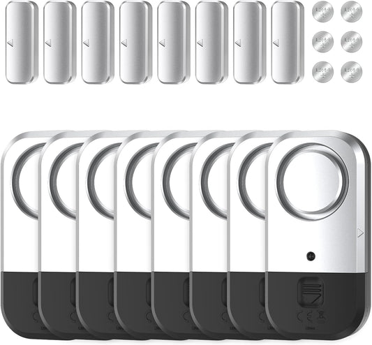 Door Window Alarm Sensors - Door Alarms for Kids Safety, Door Alarms for Home Security, for Home, Office, Store, Garage, Dorm Room, Apartment, RV, 8 Pack