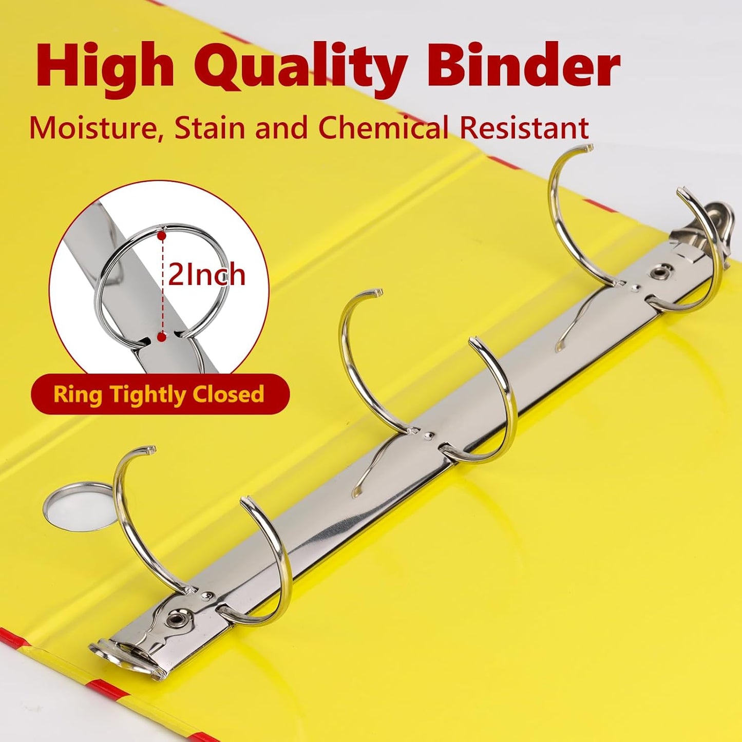 SDS MSDS Binder and Wall Station Bilingual Yellow 2 Inch Safety Data Sheet 3 Ring Binder with SDS Wire Rack Chain Self-tapping Screws SDS Station Sign Wall Mounted for Workplace English Spanish