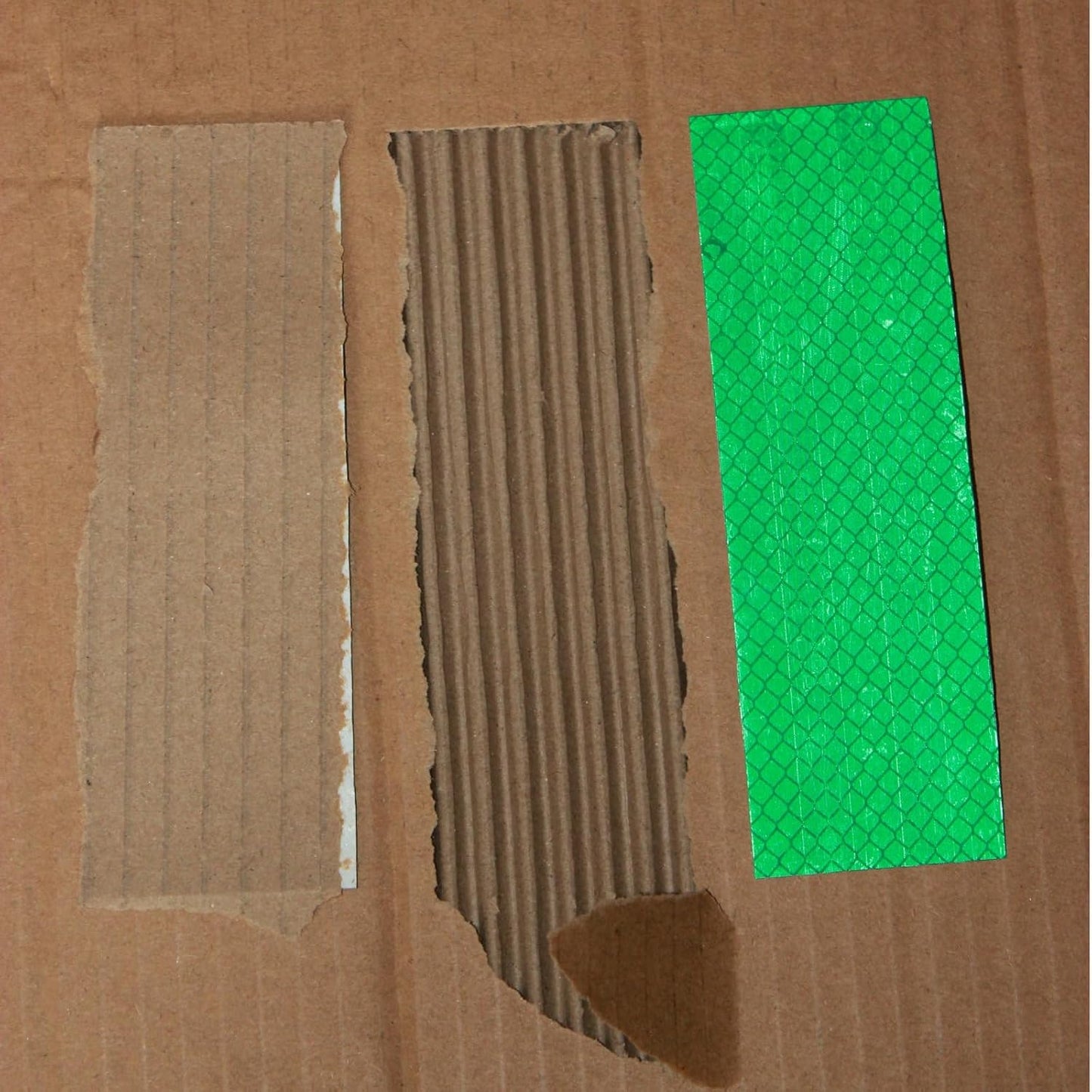 Non Fading Green Reflective Stickers 2 inch X 6 inch, Outdoor Waterproof High Visibility Warning Safety Adhesive Reflector Tape (50 Pcs)