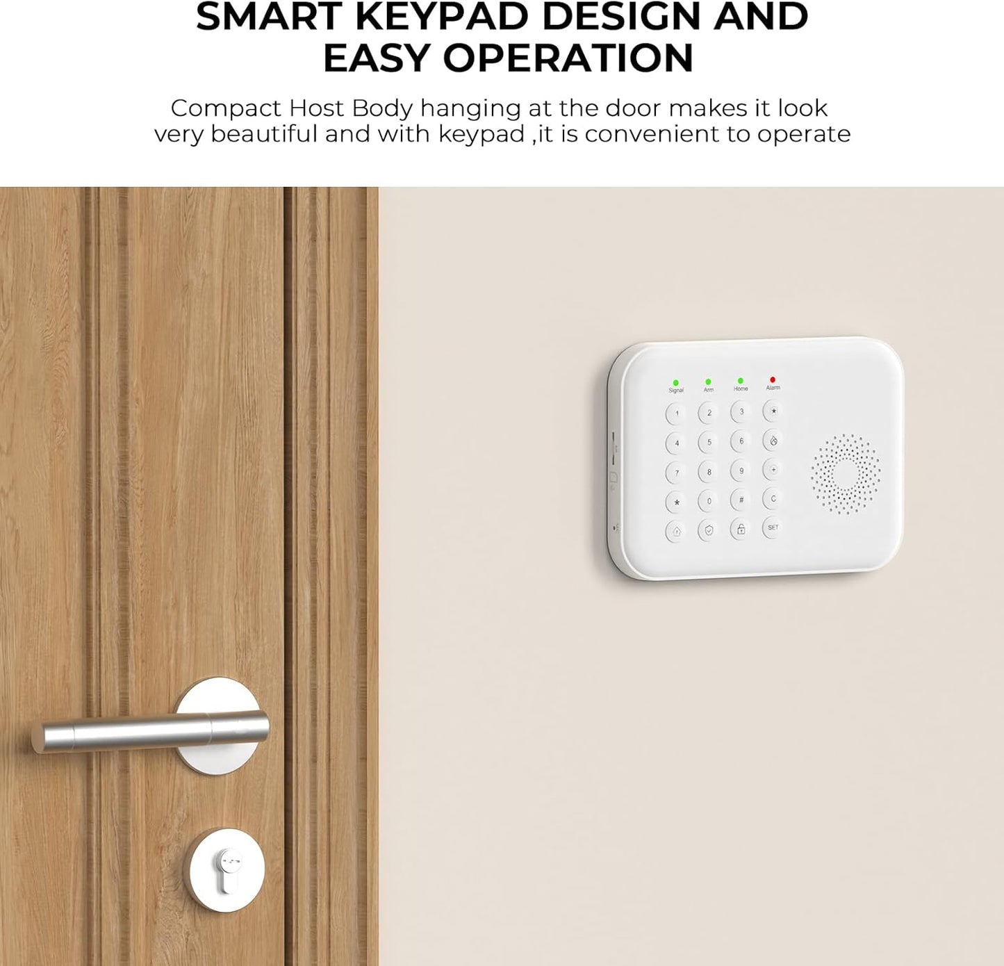 PGST Home Security Alarm System,Smart Home Alarm System with Door/Motion Sensors,GSM 4G/Tuya APP Alerts,Compatible with Alexa and Google Assiatant for Home,Villa,Kids Safety