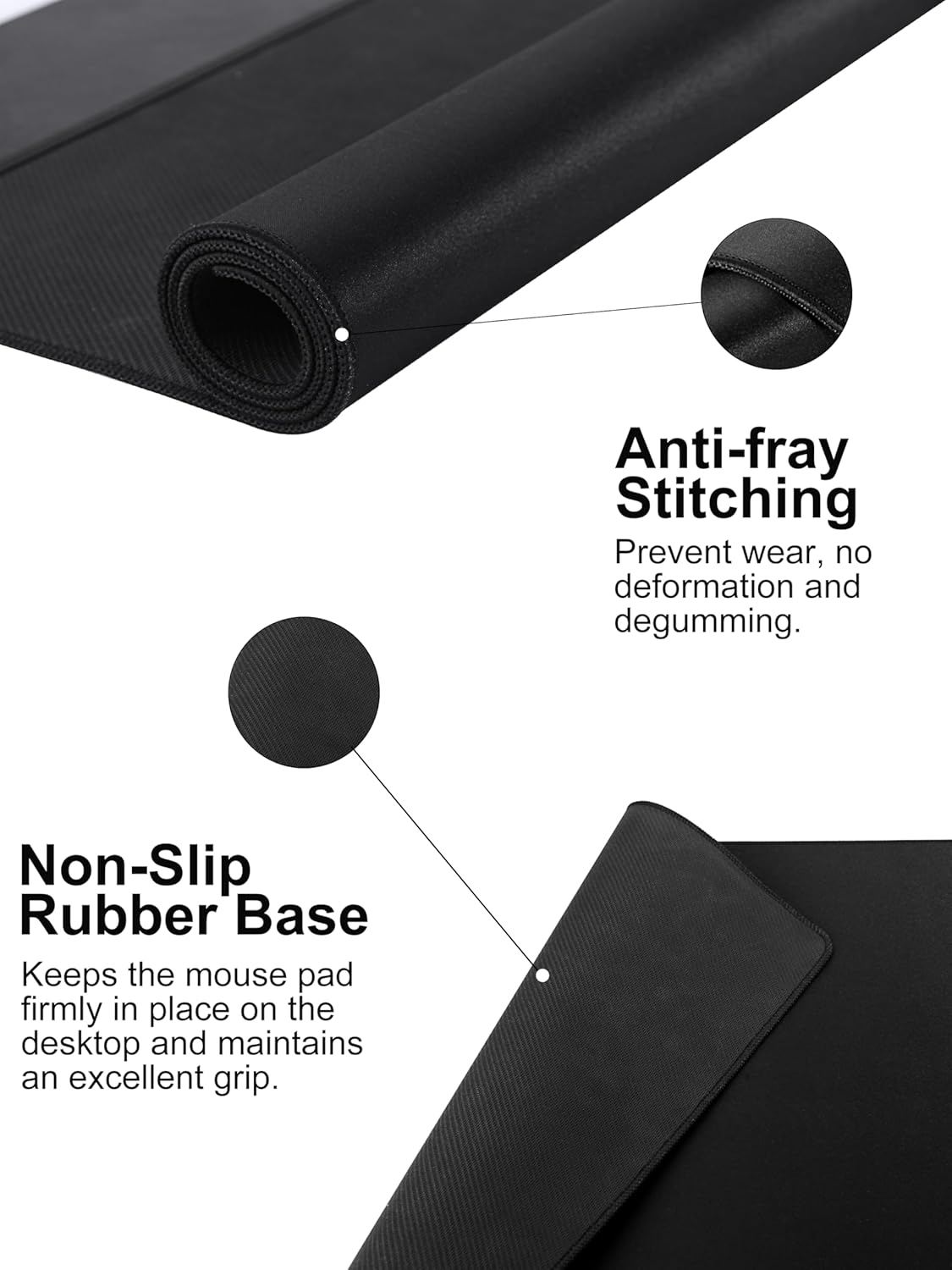 TopMade Mouse Pad with 15W Wireless Charging, Removable 8-Digit Solar Calculator, 31.5" x 15.75" XXL Large Desk Pad, Gaming Computer Keyboard Pad, Waterproof Mousepad Home Office Desk Mat, Black