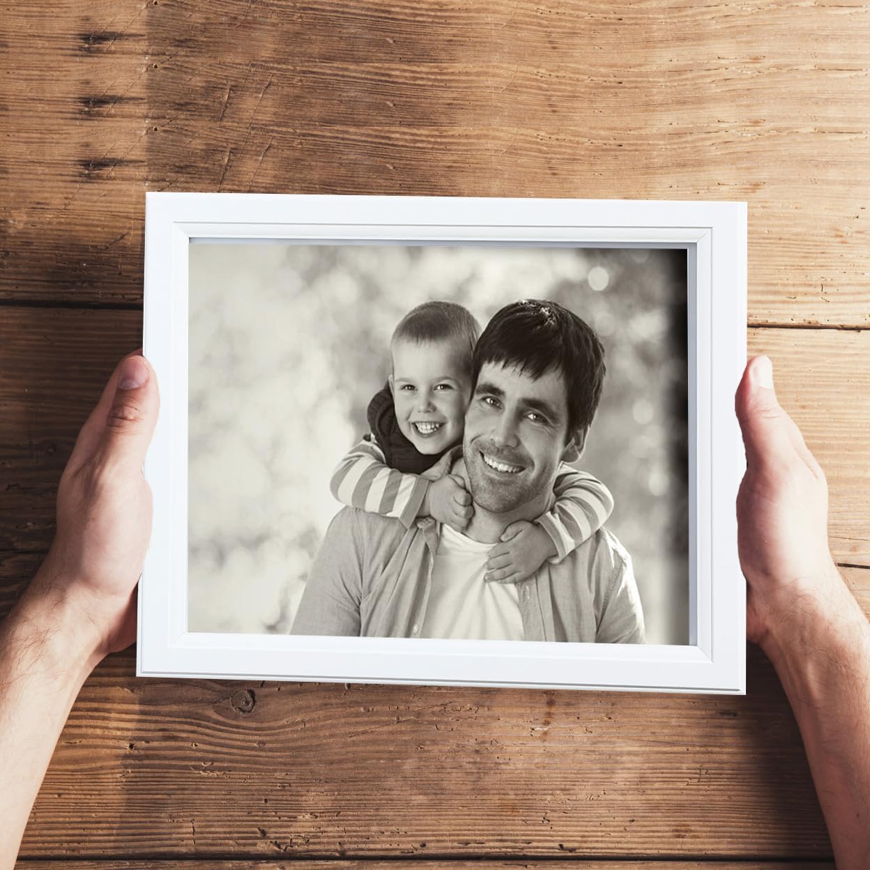 KTKDE 5x7 Picture Frame Set of 5,White Wooden frames, Vertical & Horizontal Wall Hanging for Wall or Tapletop Display,Studio Gallery Photo Frame for Photos, Posters & Art Prints