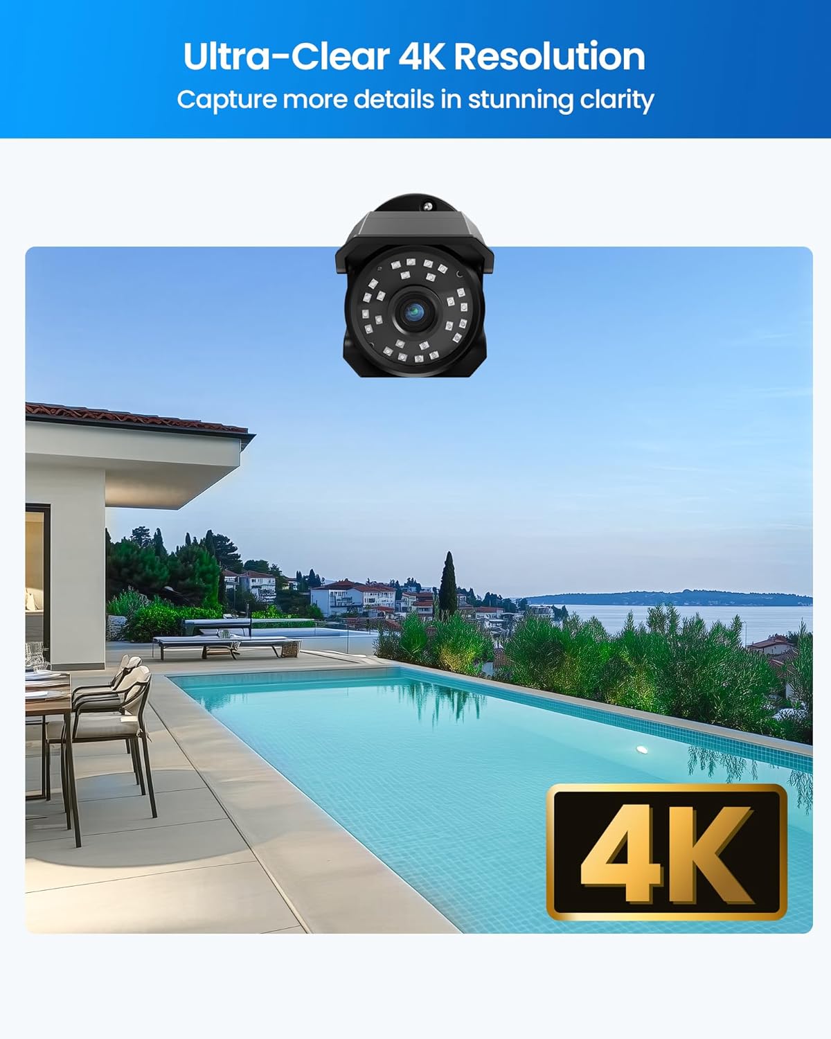ZOSI 4K 16CH PoE NVR Security Camera System, 12 x 8MP PoE IP Camera Outdoor Indoor with AI Human Vehicle Detection, Night Vision, IP66 Weatherproof, 4K 16CH NVR with 4TB HDD for 24/7 Recording
