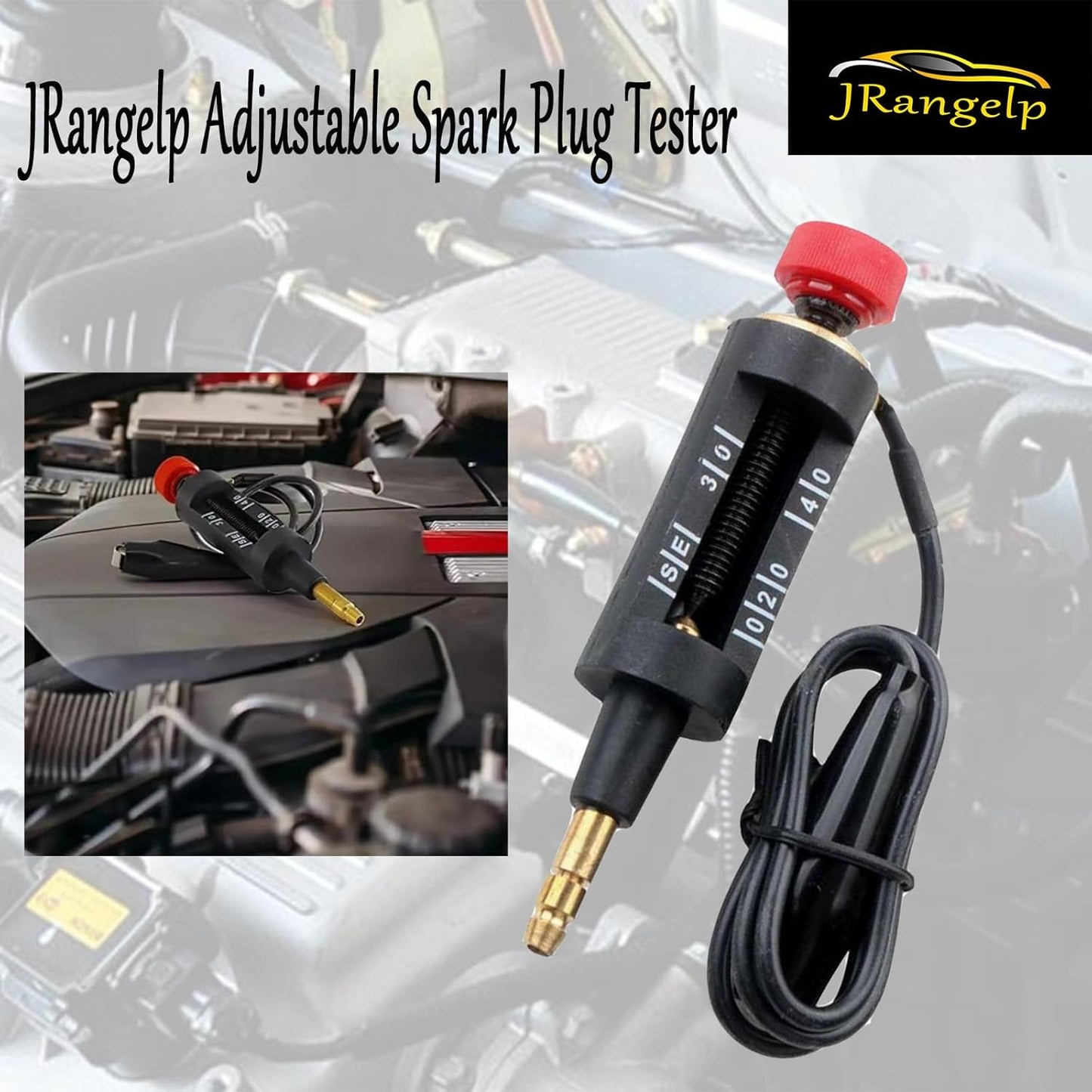 Spark Plug Tester Adjustable Car Ignition System Coil Tester Coil on Plug Spark Circuit Tester Automotive Diagnostic Tester Tool