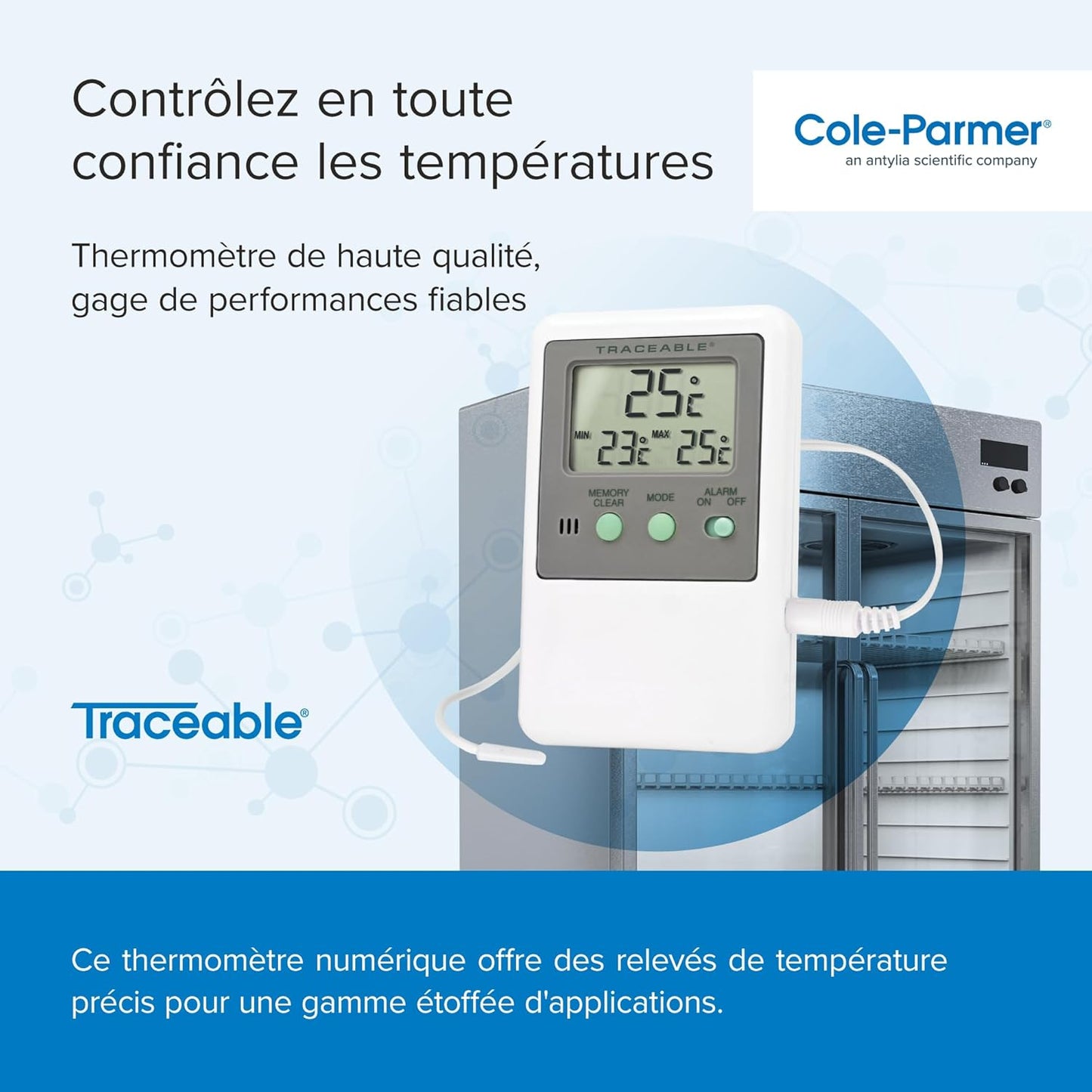 Traceable® Digital Thermometers with Calibration (Bottle Probe)