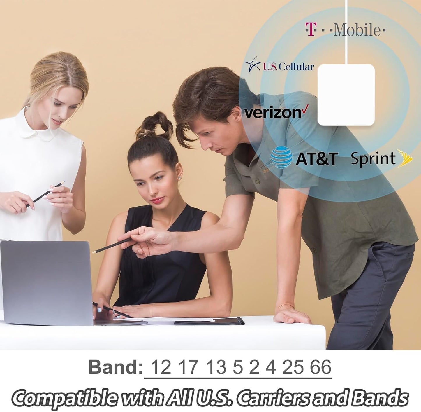 Cell Phone Booster for Home, Up to 7000Sq. Ft,Cell Phone Signal Booster for Rural Area with 2 Indoor Panel Antennas,Boosts 5G 4G LTE for Home (Dark White)