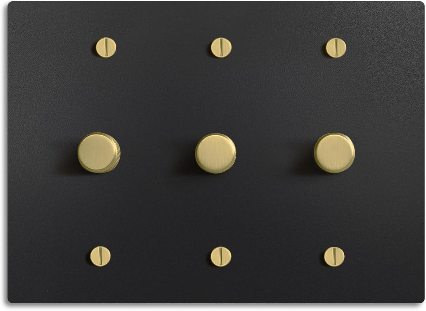 SELECT Black Brass Dimmer Light Switch, 1 Way Rotary Dimmer, 3 Gang TRIAC/Leading Edge Dimmable LED Light Switch, 15A 120V AC with Brass Knob, Faceplate & Dimming Module, UL Listed