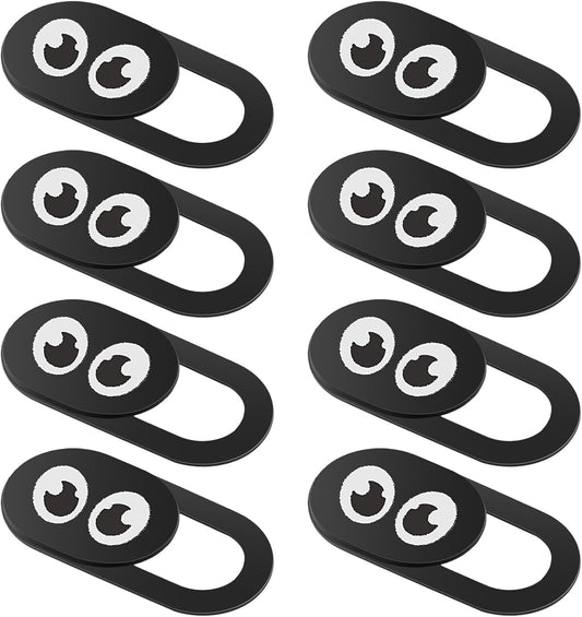 Amabro 8PCS Webcam Cover Slide, Thin Phone Camera Cover Laptop Computer Camera Cover Slide Blocker Slider Lens Cover Protector Protect Privacy Security Fits Desktop PC Tablet Pad(Eye)